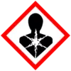 Cracked silhouette of human. Pictogram. 