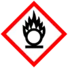 Fire over cicle. Pictogram. 